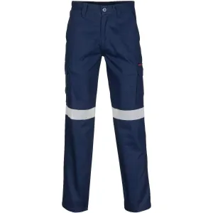 Dnc Workwear Middle Weight Cotton Double Angled Cargo Pants With Crs Reflective Tape - 3360