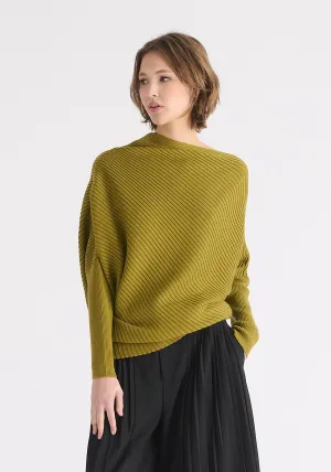 Draped Knitted Jumper