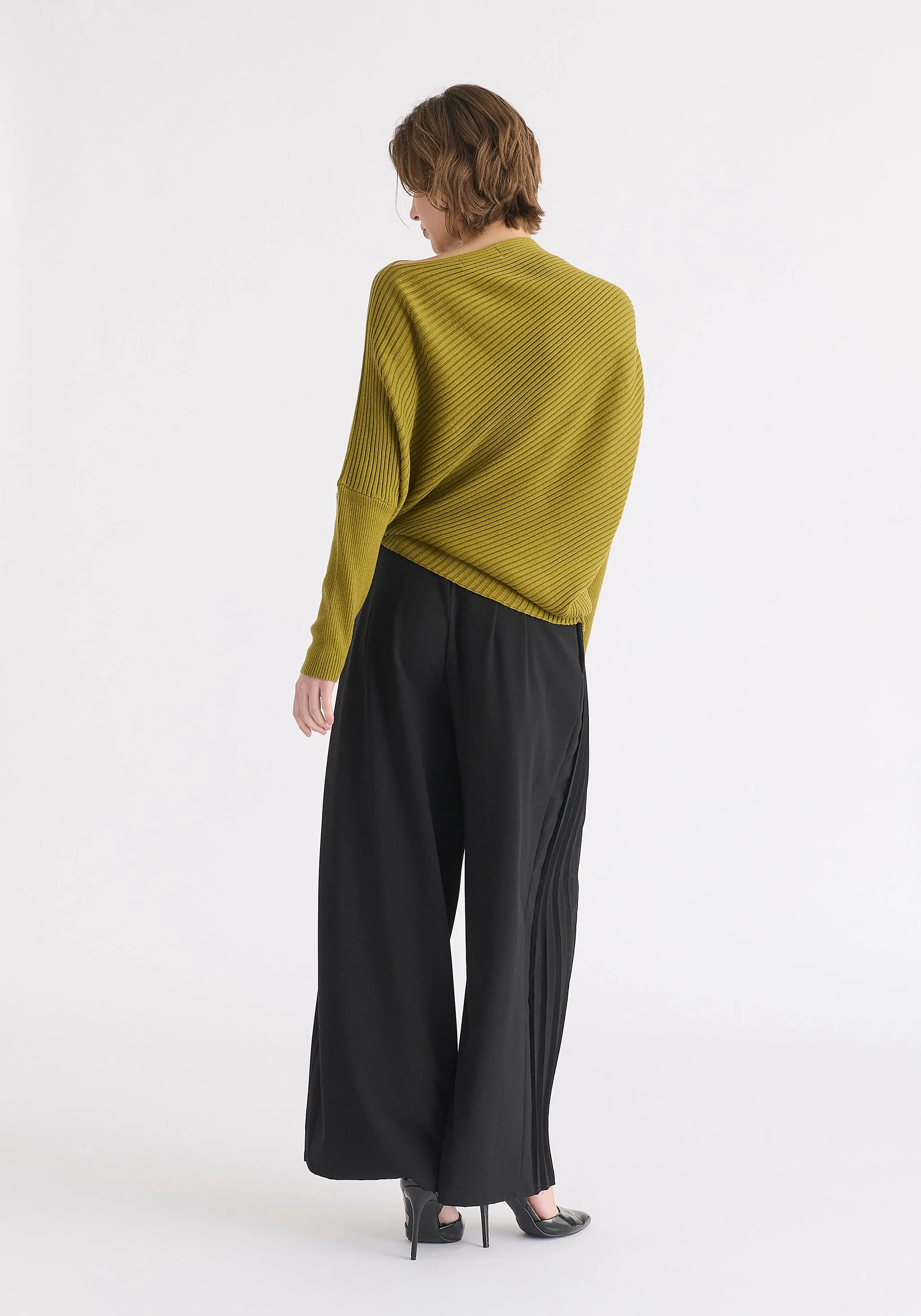 Draped Knitted Jumper