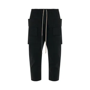 DRKSHDW Creatch Cargo Cropped Pant in Black