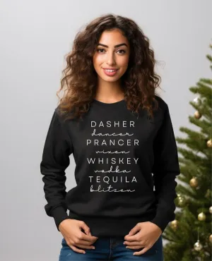 Drunken Reindeer Team Crew Neck Sweatshirt