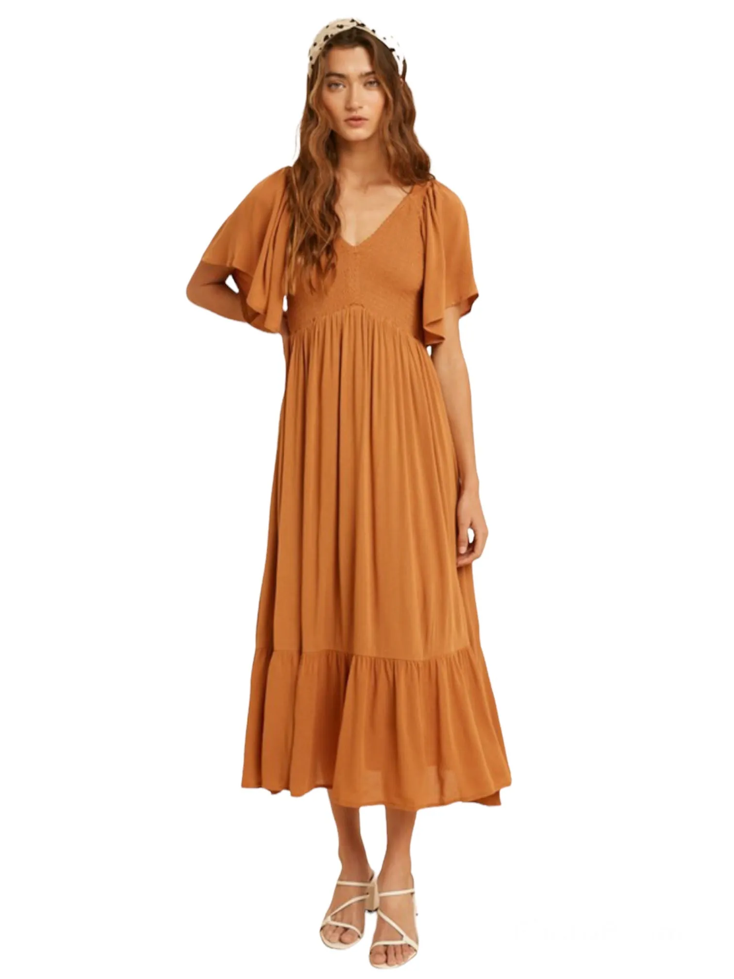 Earthen Spring Maxi Sleeveless Dress