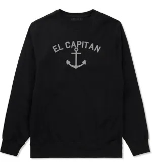 El Capitan Anchor Captain Mens Crewneck Sweatshirt