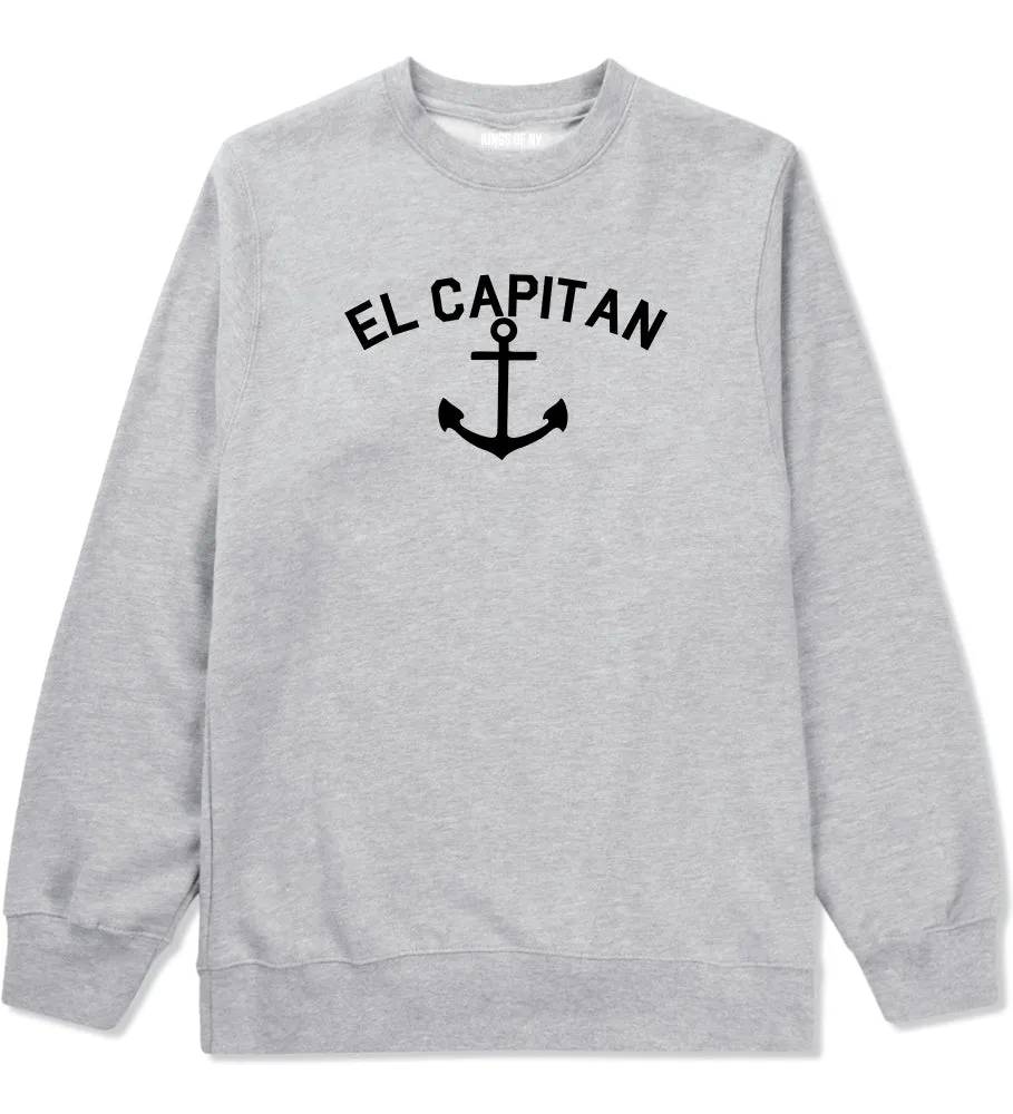 El Capitan Anchor Captain Mens Crewneck Sweatshirt