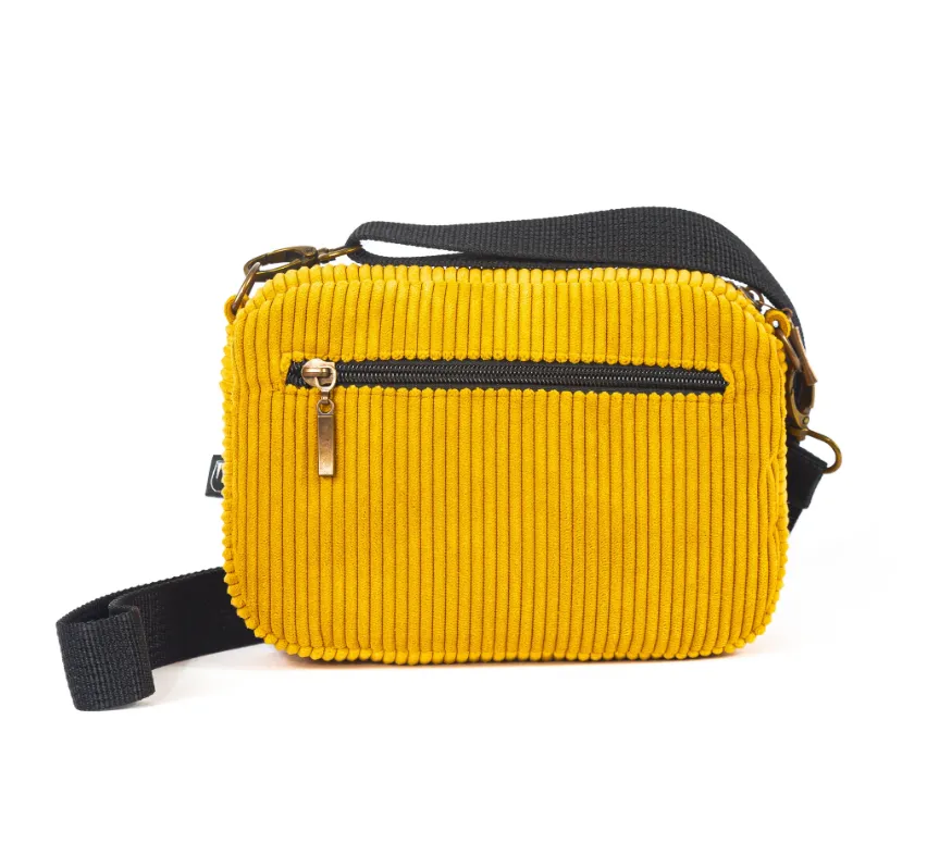 EMENTA SB - FLUFFY BABY CORDUROY BAG - YELLOW