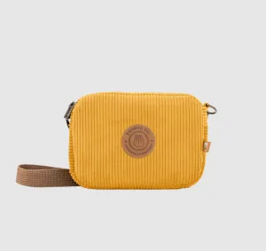 EMENTA SB - FLUFFY PATCH CORDUROY BAG - YELLOW