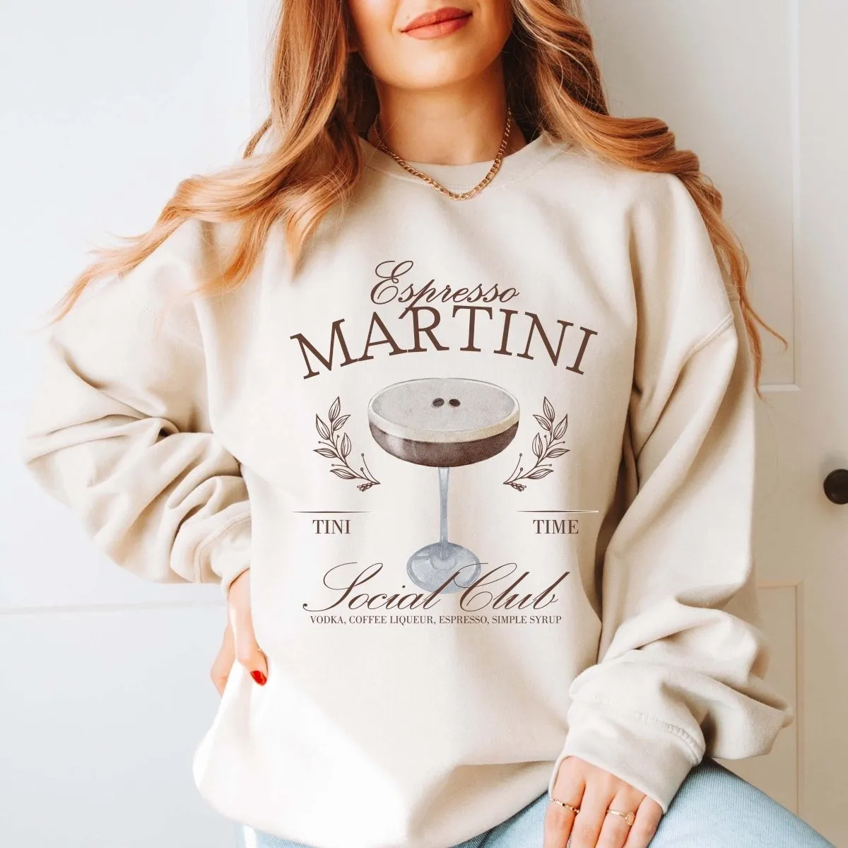 Espresso Martini Social Club Wholesale Crew Sweatshirt