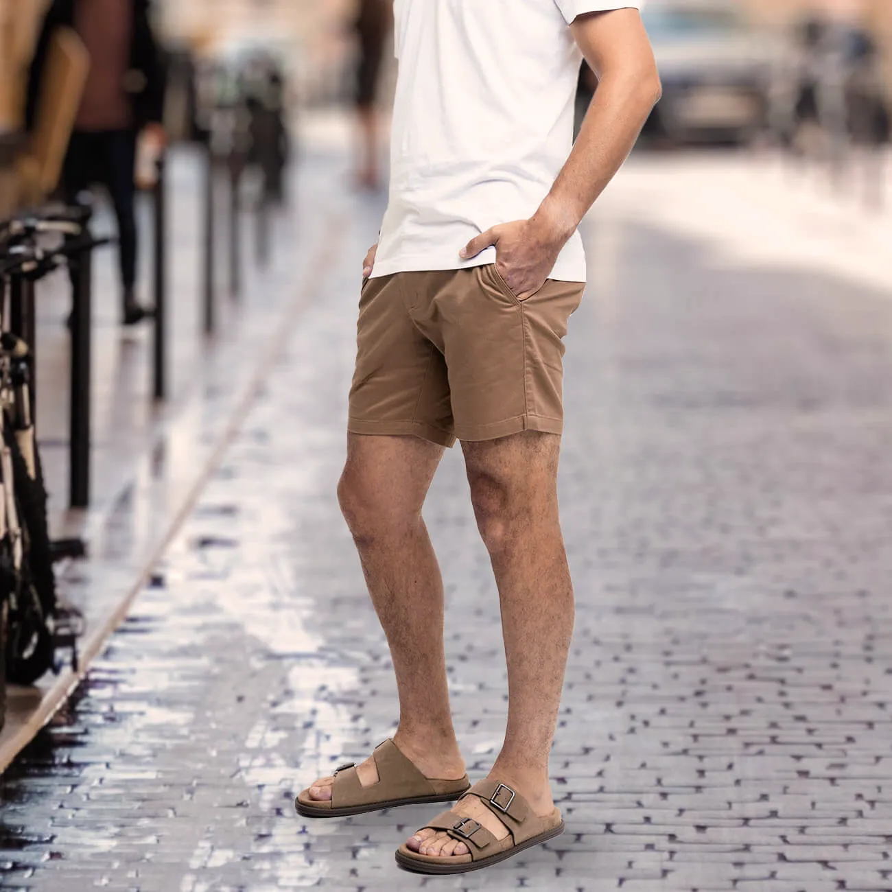 Feel Good Shorts in Riverside Blue