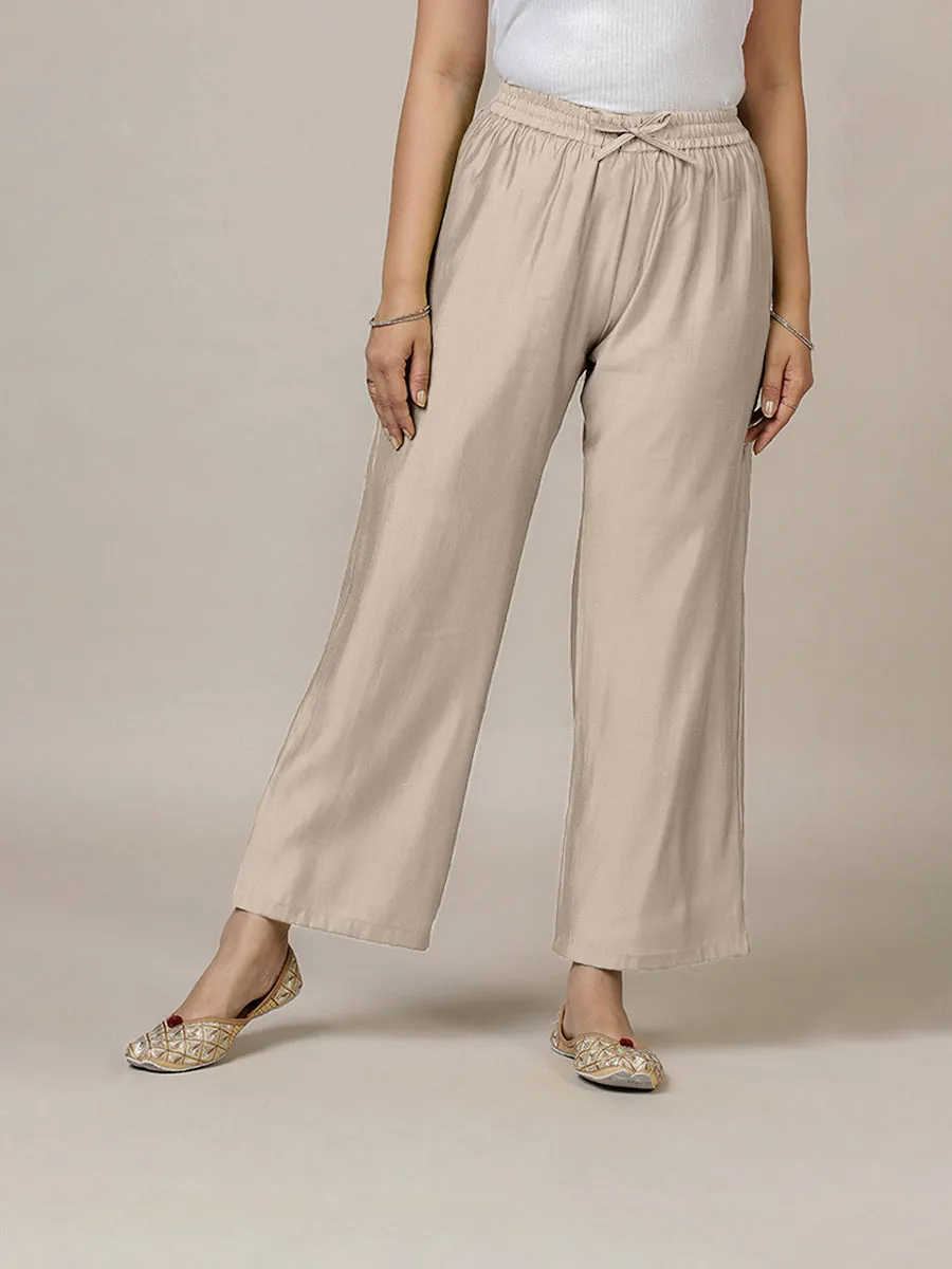 Fiza x Rozaana | Straight Pant in Oyster Grey