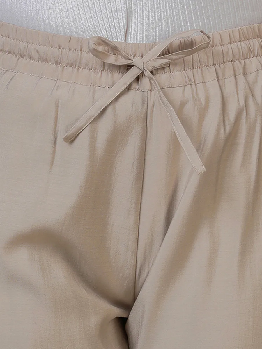 Fiza x Rozaana | Straight Pant in Oyster Grey