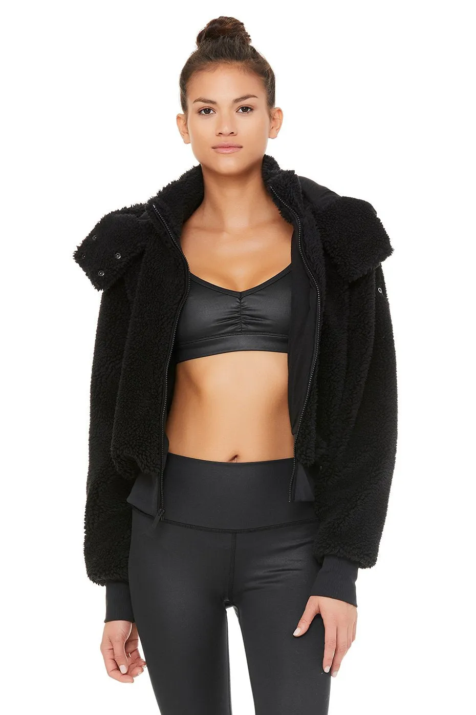 Foxy Sherpa Jacket - Black