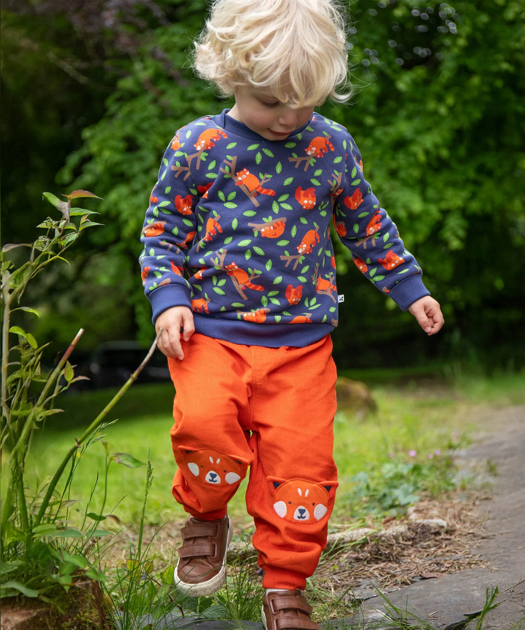 Frugi Easy On Jumper - Red Panda Pals