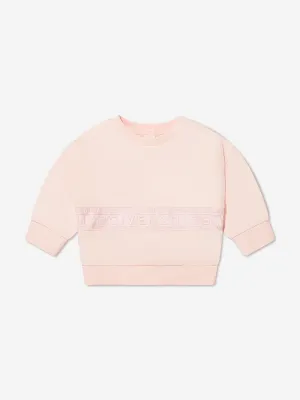 Givenchy Baby Girls Logo Sweatshirt in Pink