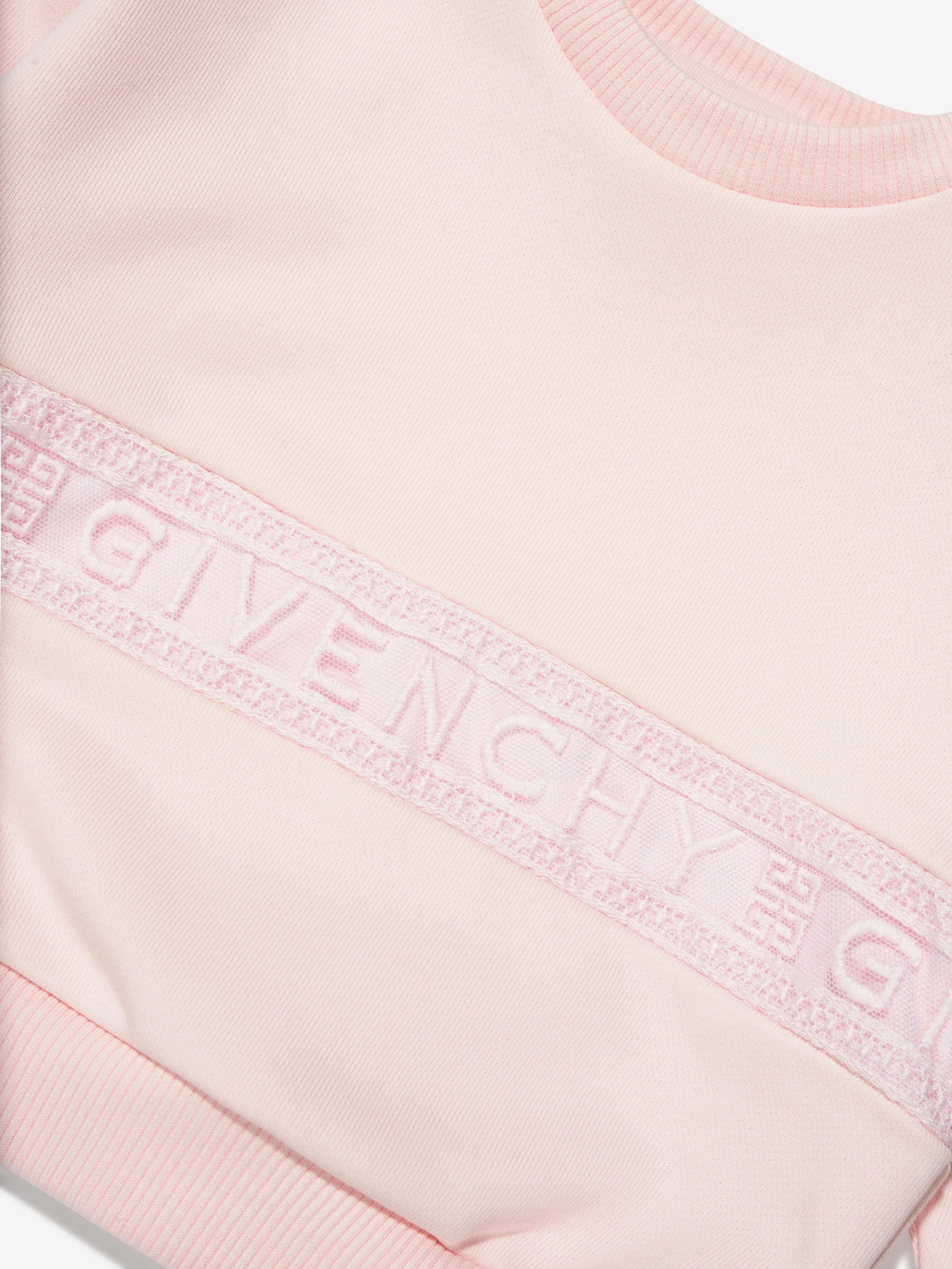 Givenchy Baby Girls Logo Sweatshirt in Pink