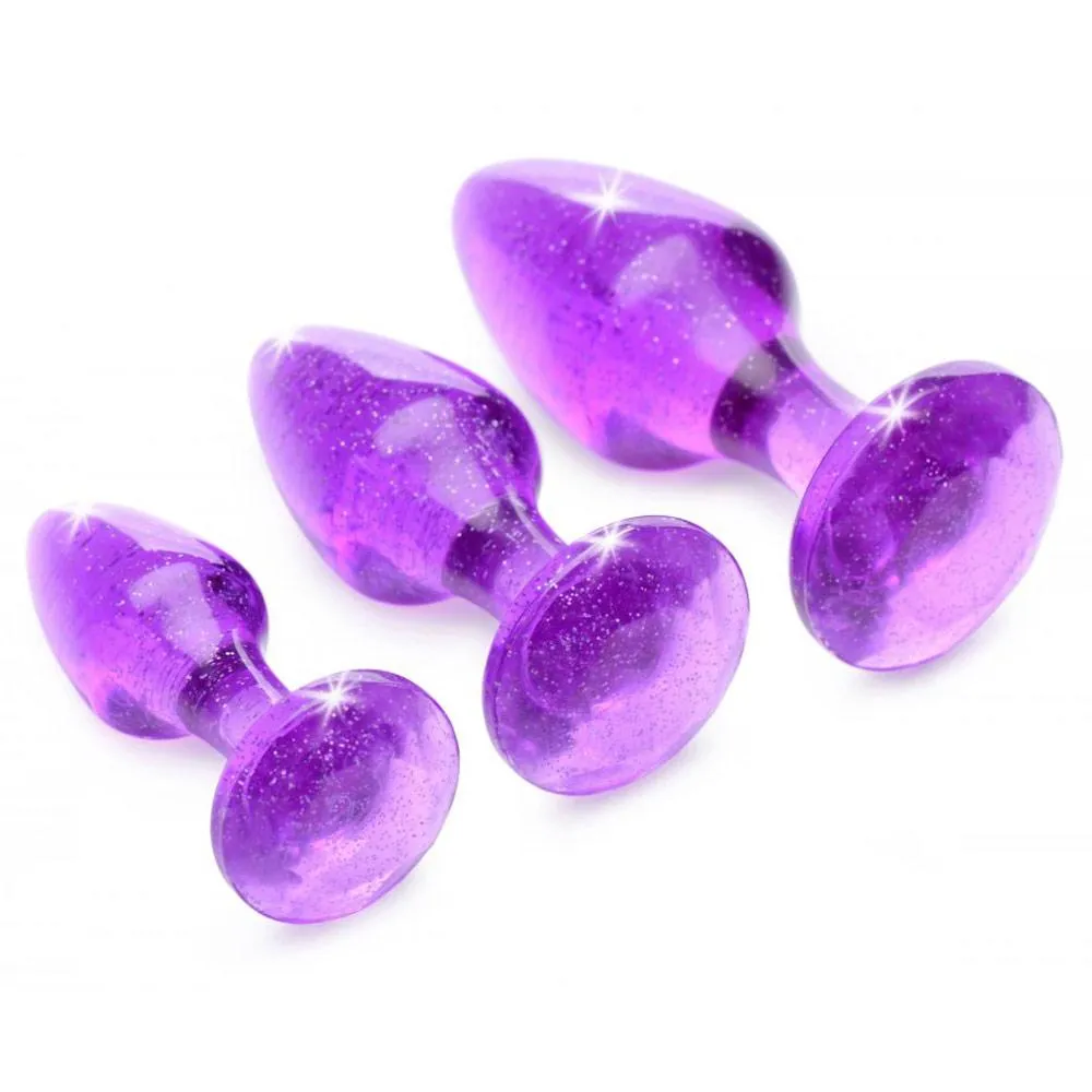 Glitter Gem Anal Plug Set