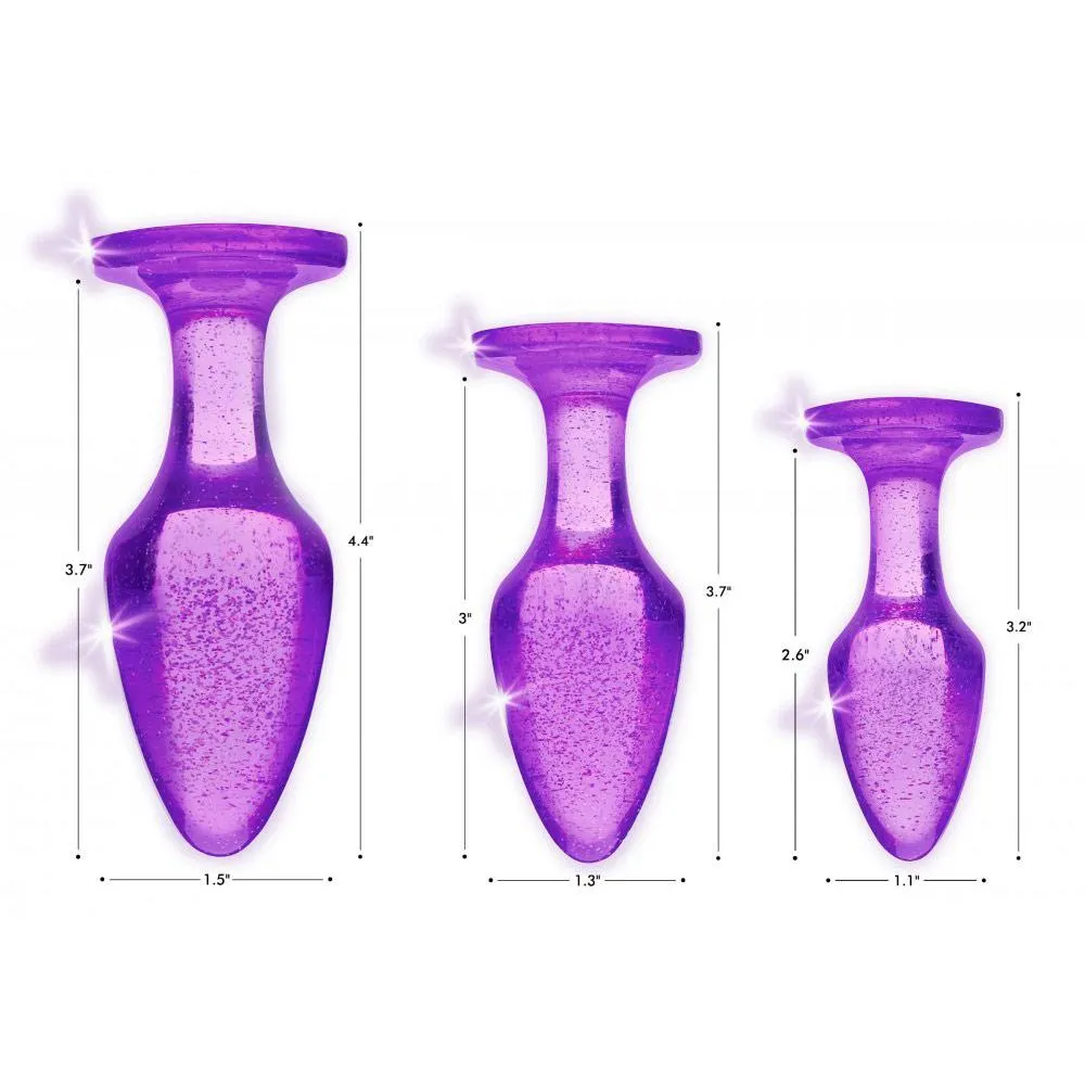 Glitter Gem Anal Plug Set