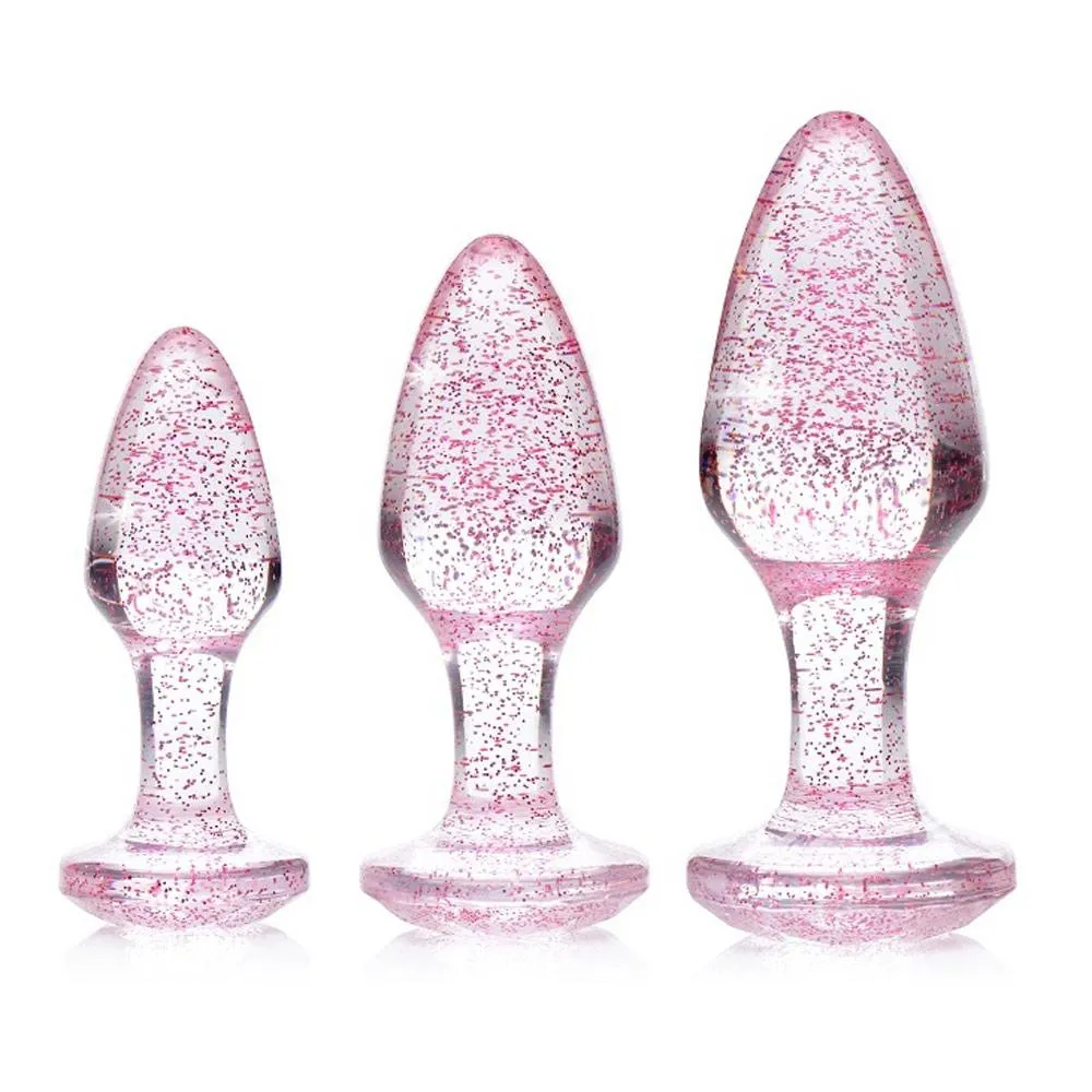 Glitter Gem Anal Plug Set