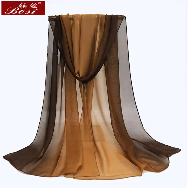 Gradient Luxury Chiffon Scarf