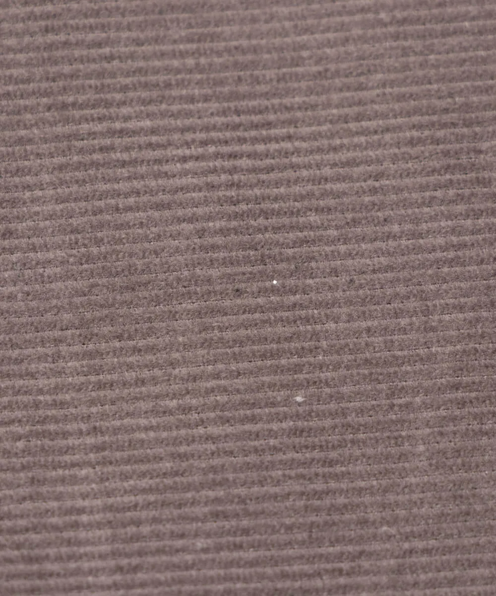 Grey Colour Plain Corduroy Fabric