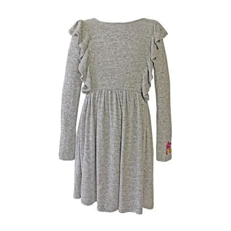 Grey Ruffle Dress