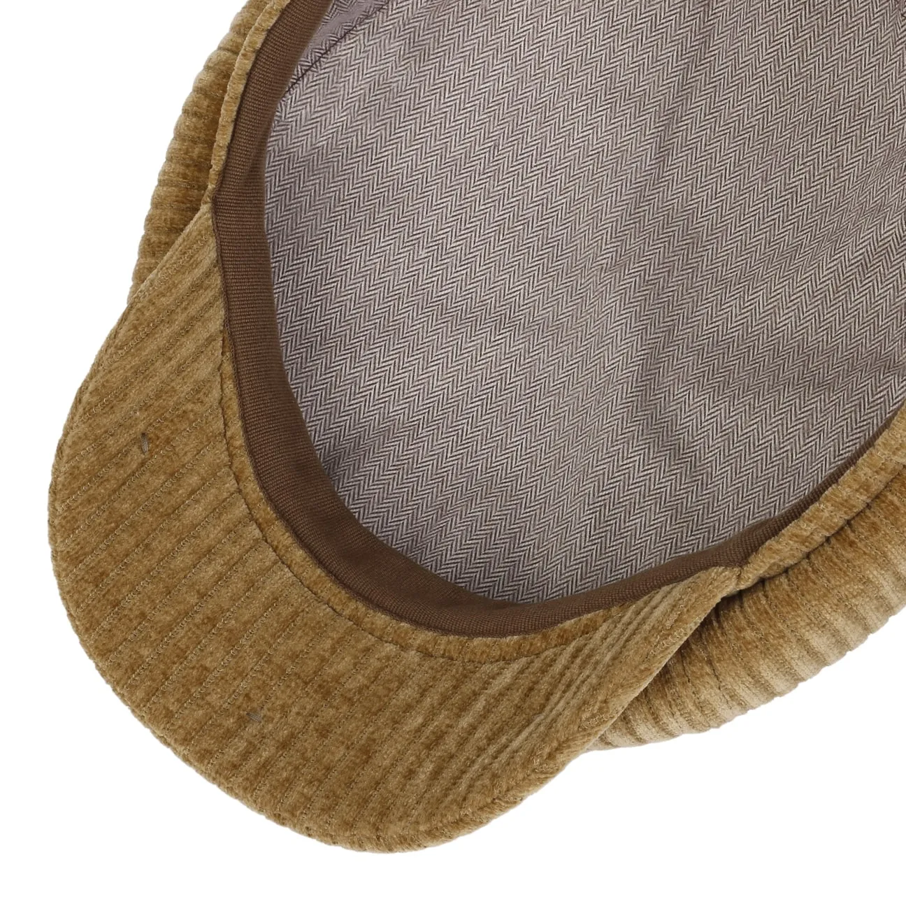 Hatteras Corduroy Jersey Flat Cap by Stetson