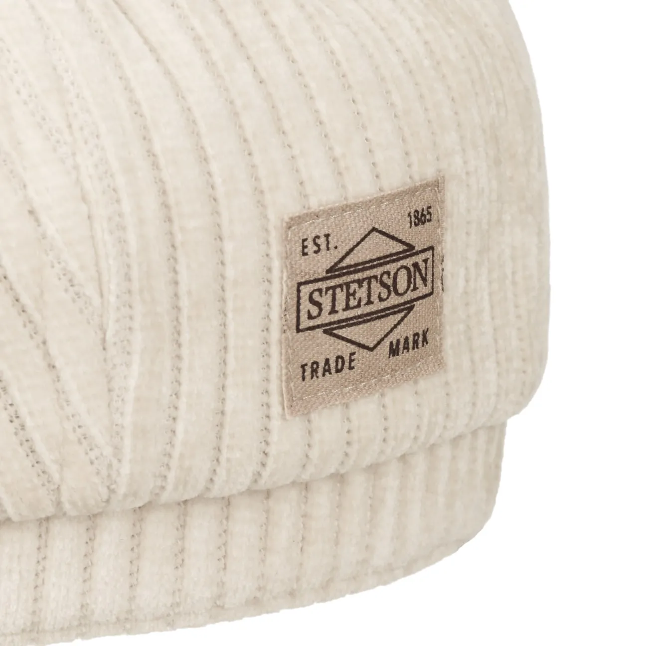 Hatteras Corduroy Jersey Flat Cap by Stetson