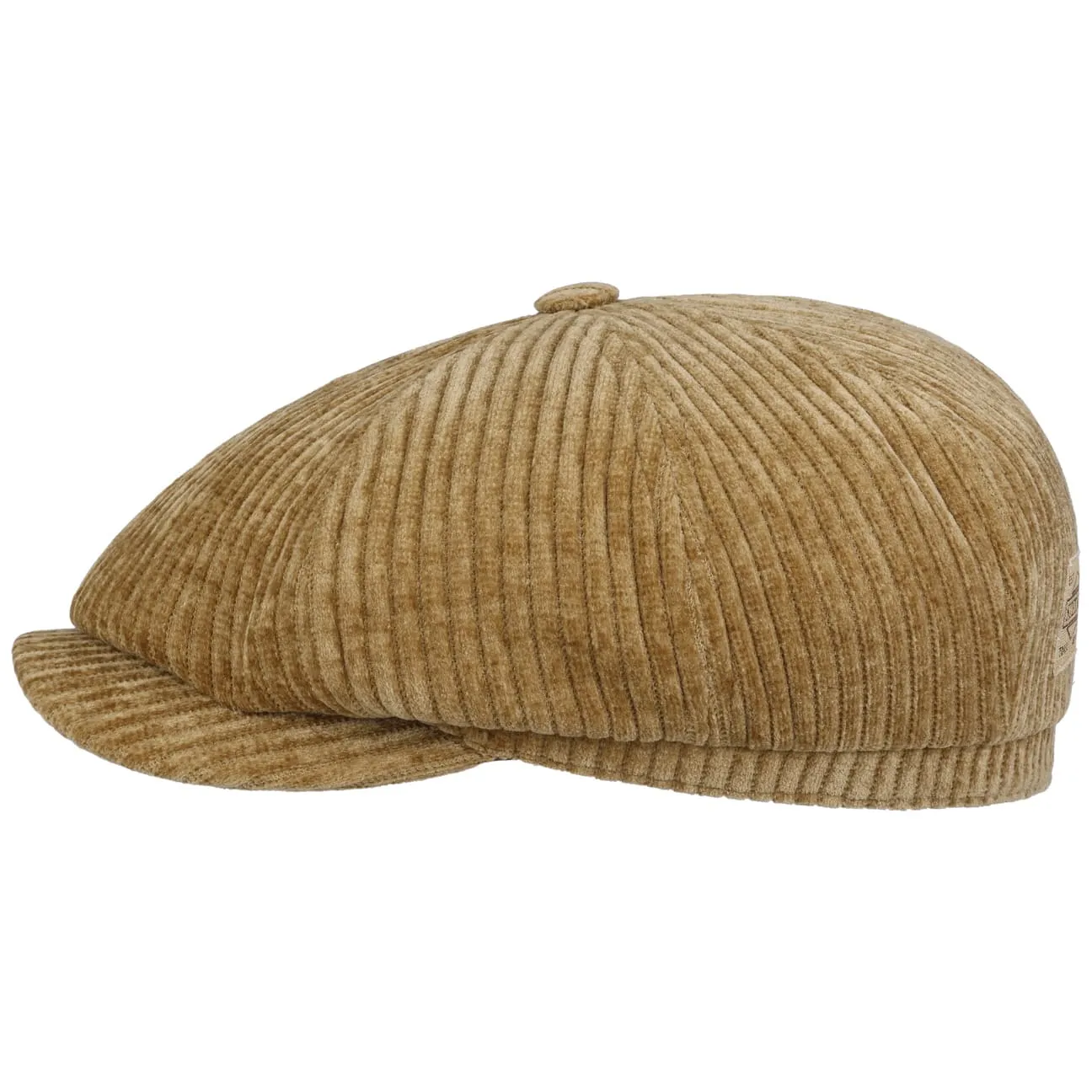 Hatteras Corduroy Jersey Flat Cap by Stetson