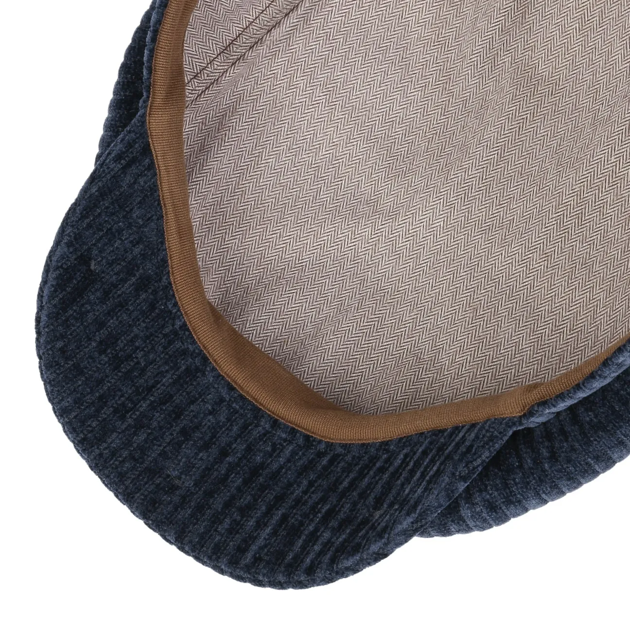 Hatteras Corduroy Jersey Flat Cap by Stetson