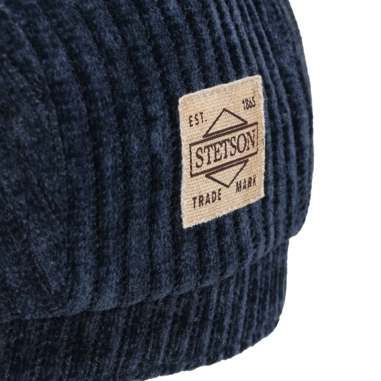 Hatteras Corduroy Jersey Flat Cap by Stetson