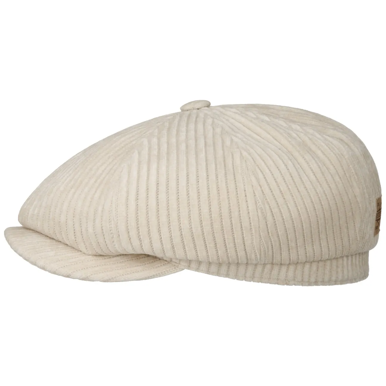 Hatteras Corduroy Jersey Flat Cap by Stetson