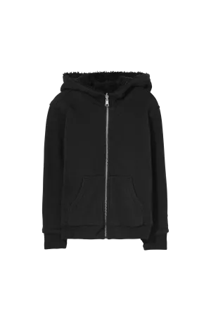 HOOPER Black - Reversible  Zipped Hoodie