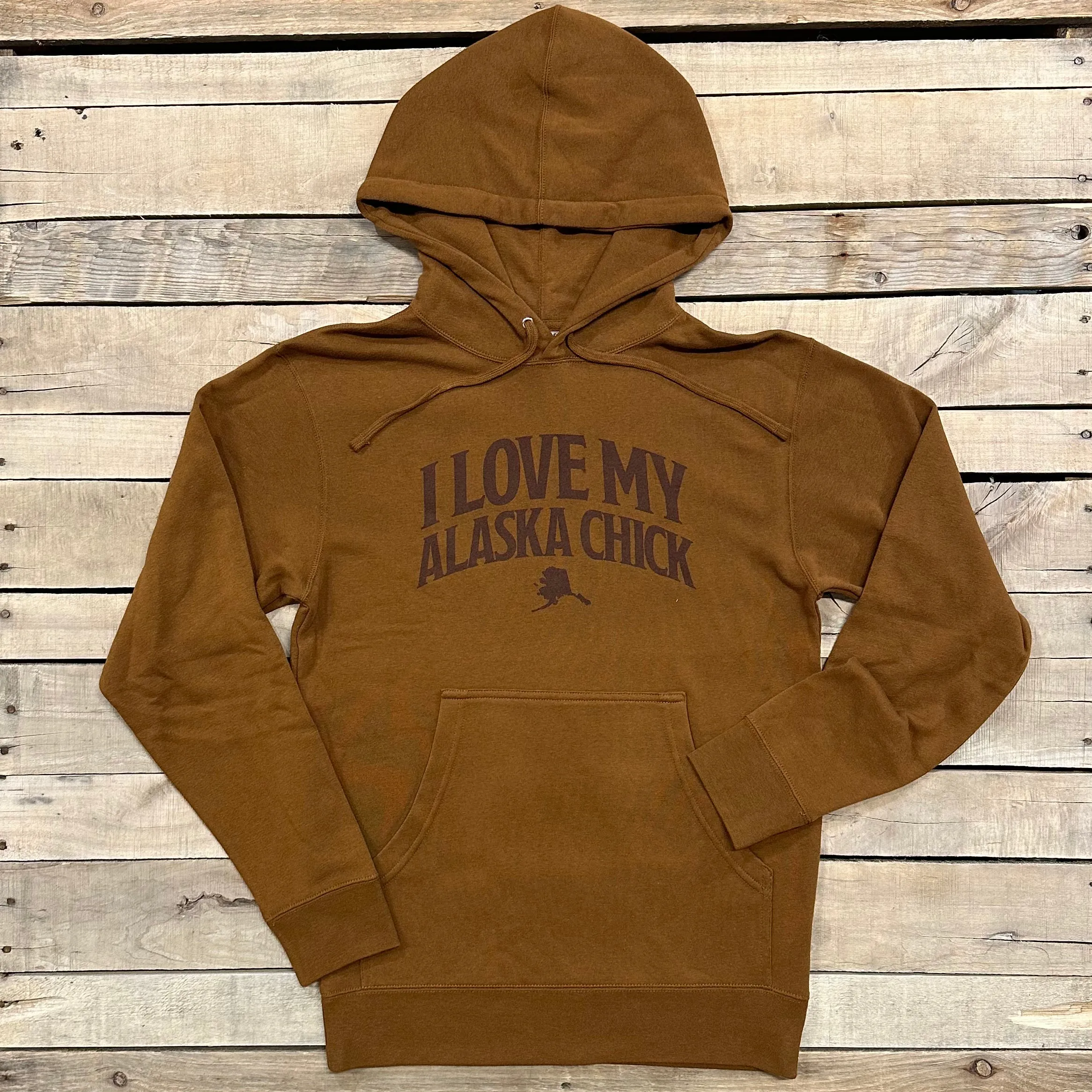 I Love My Alaska Chick Hoodie