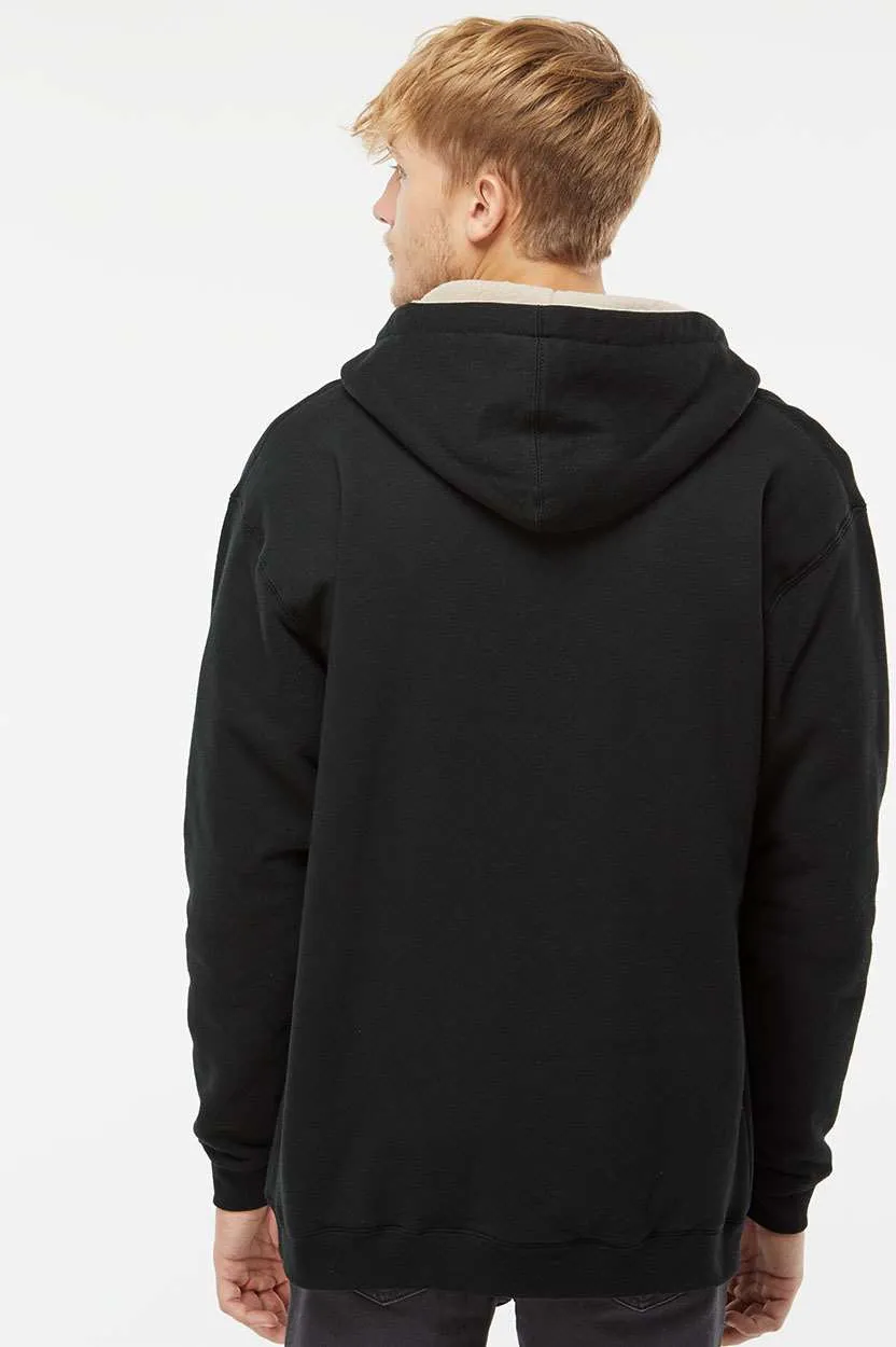 Independent Trading Co. Sherpa-Lined Full-Zip Hooded Sweatshirt