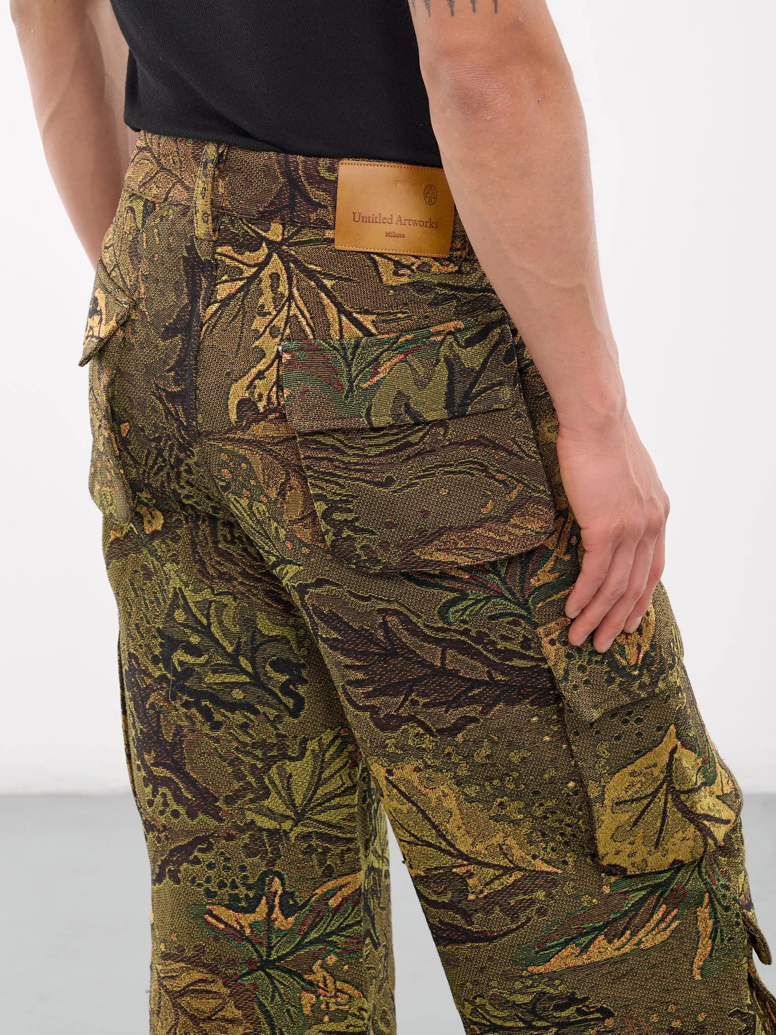 Jacquard Camouflage Knit Trousers (CAMOUFLAGE-JACQUARD-PANTS-GREE)