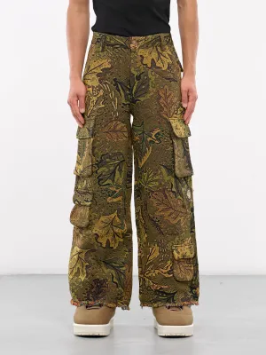 Jacquard Camouflage Knit Trousers (CAMOUFLAGE-JACQUARD-PANTS-GREE)