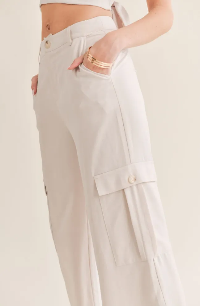 Jess Low Waist Cargo Pants