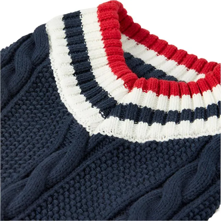 Joules Dawson Knit Dog Jumper - Navy