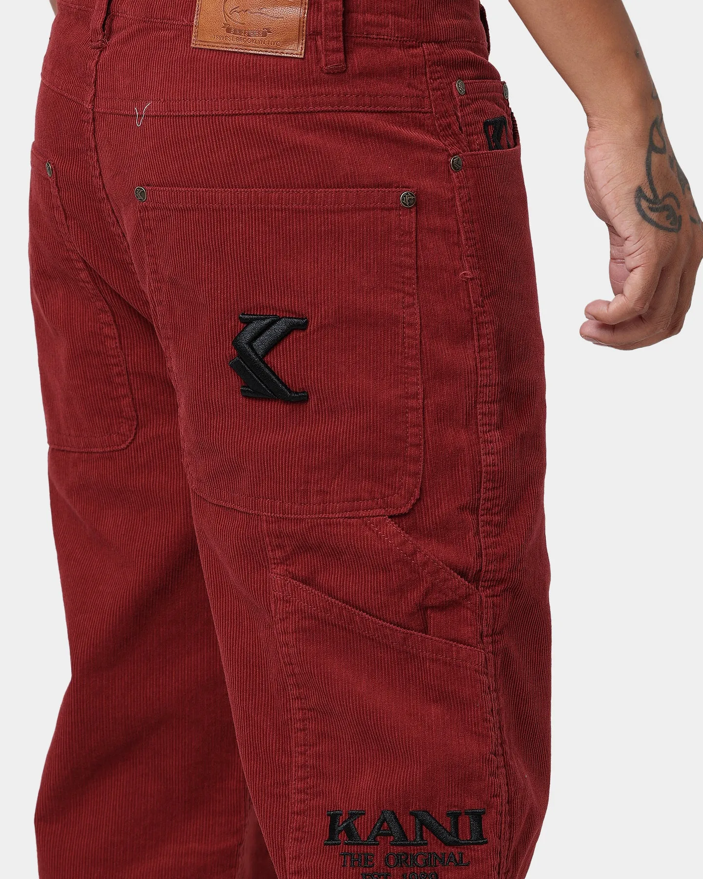 Karl Kani OG Corduroy Pants Dark Red