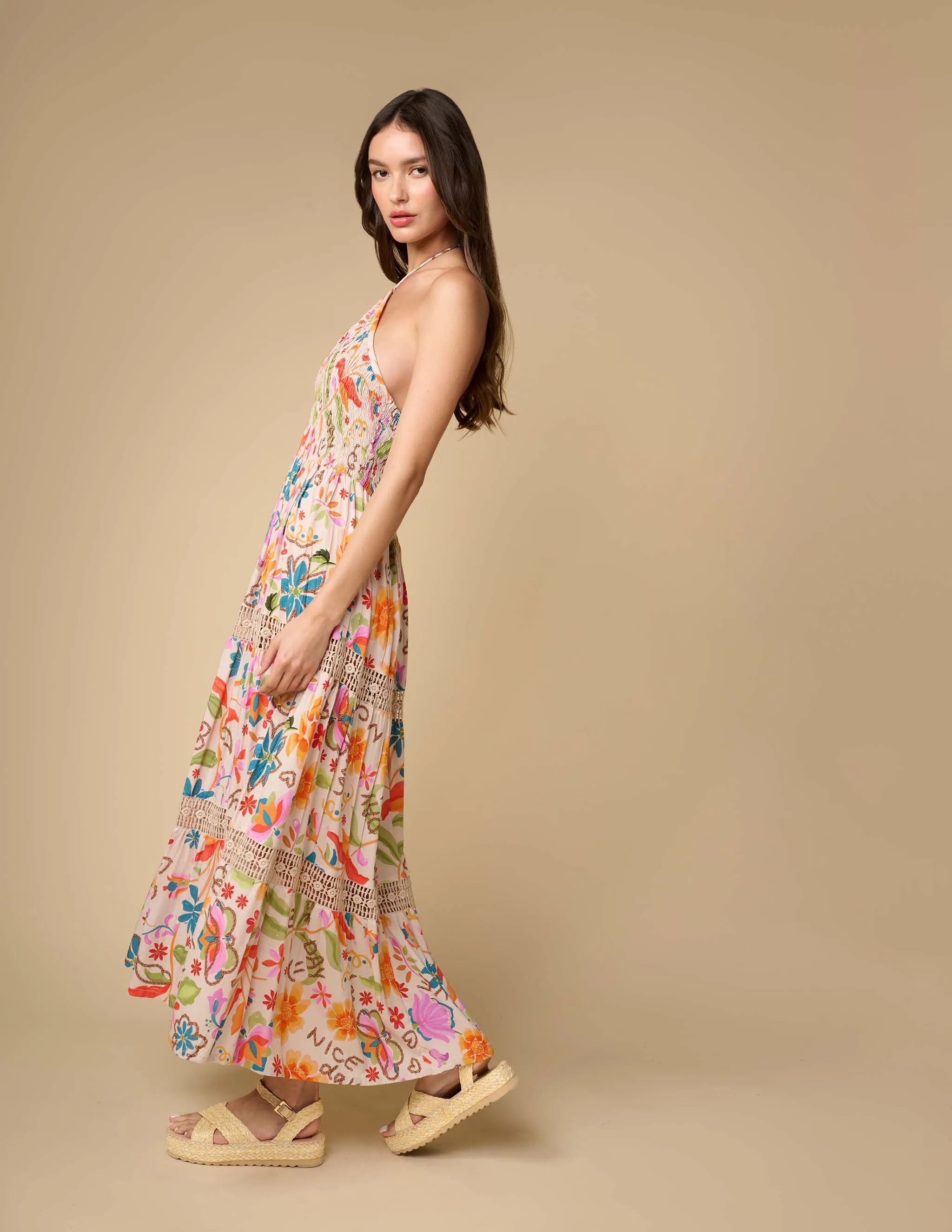 Kiara Floral Maxi Dress