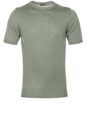 Knitted T-shirt Green