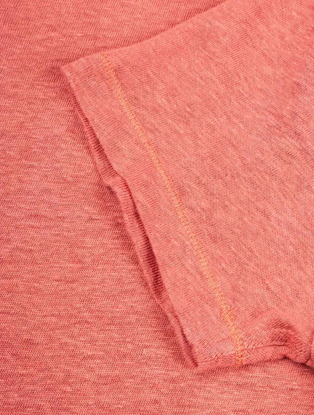 Linen Polo Shirt Coral