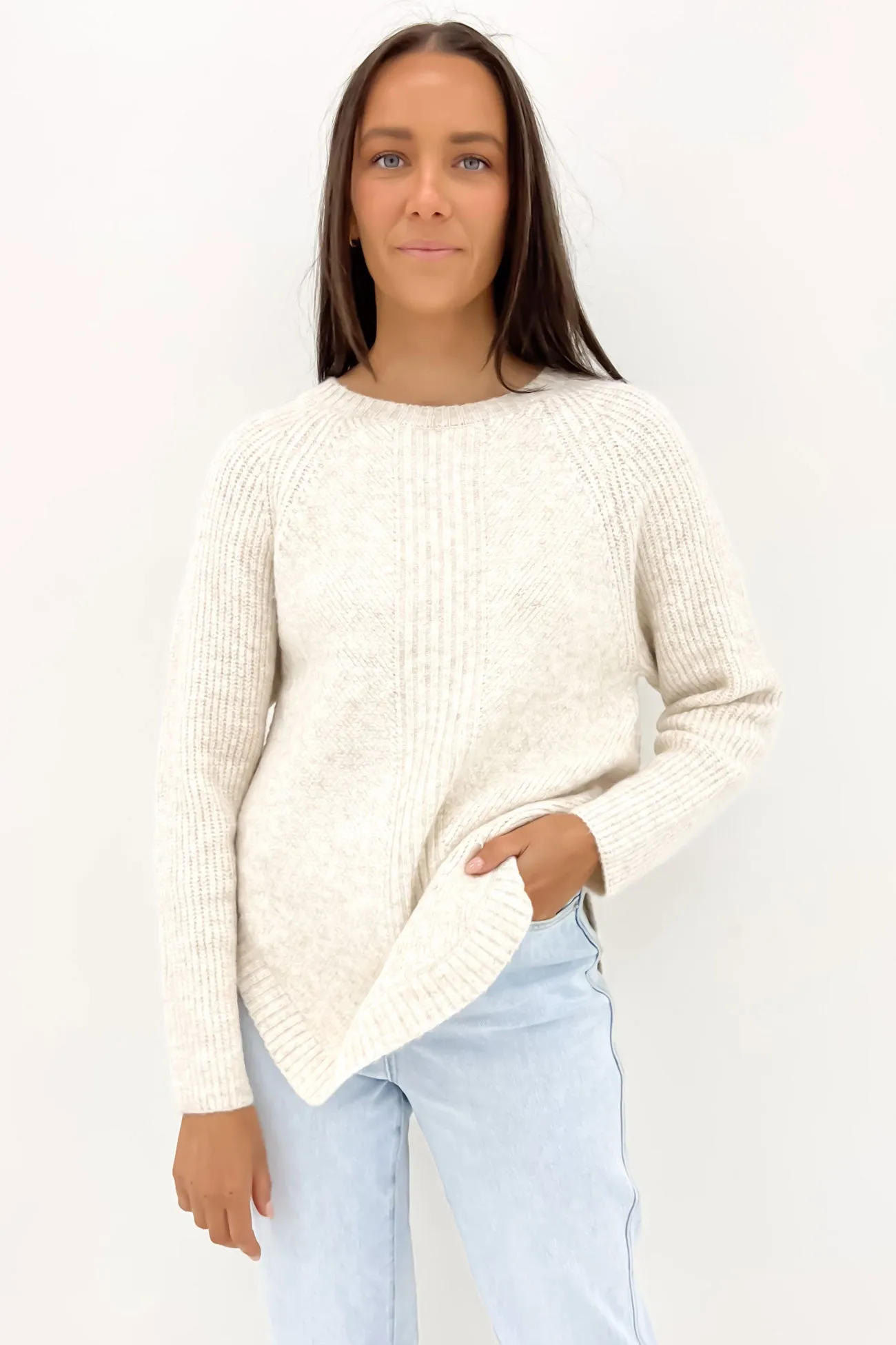 Lisha Knit Jumper Beige