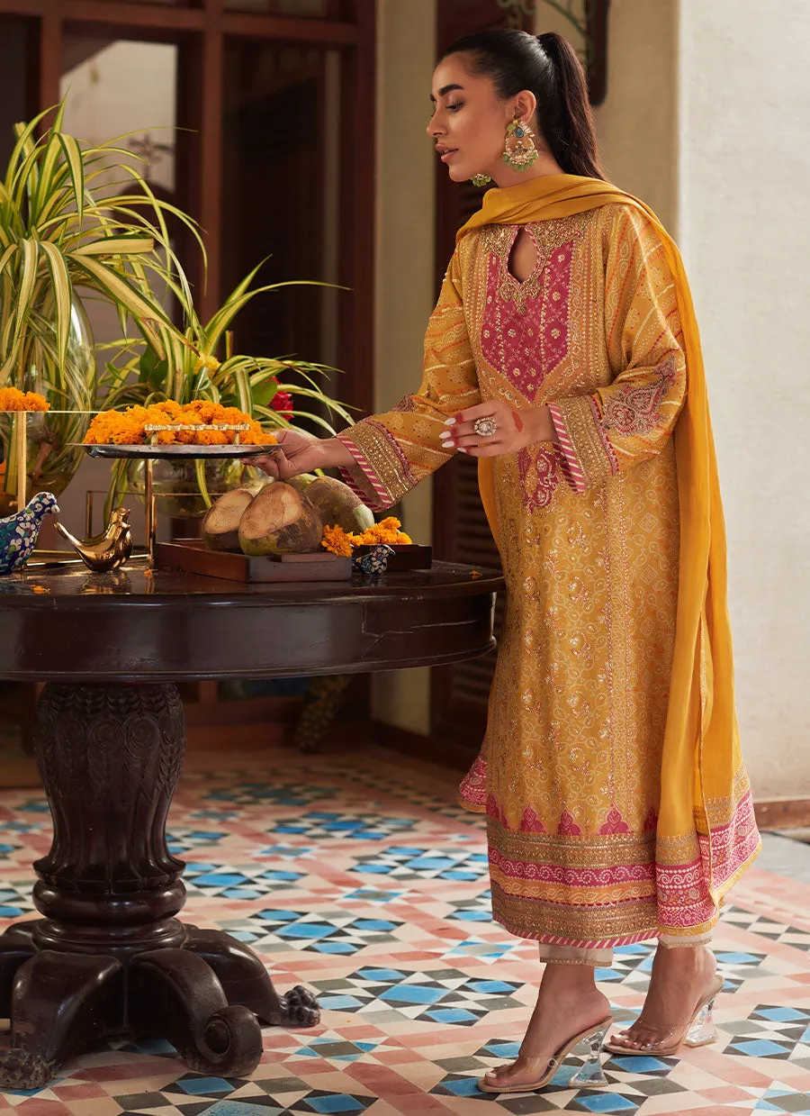 Lita Saffron Kurta and Dupatta