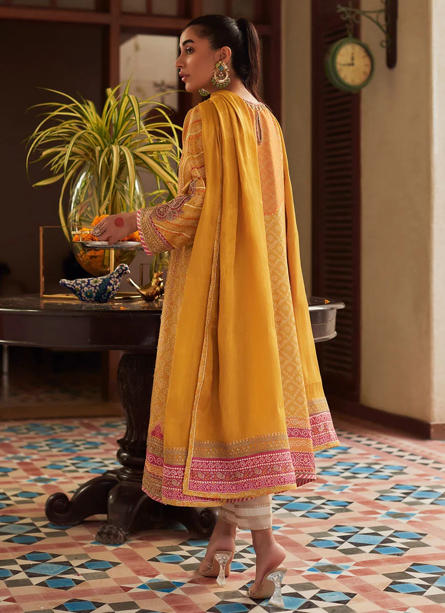 Lita Saffron Kurta and Dupatta