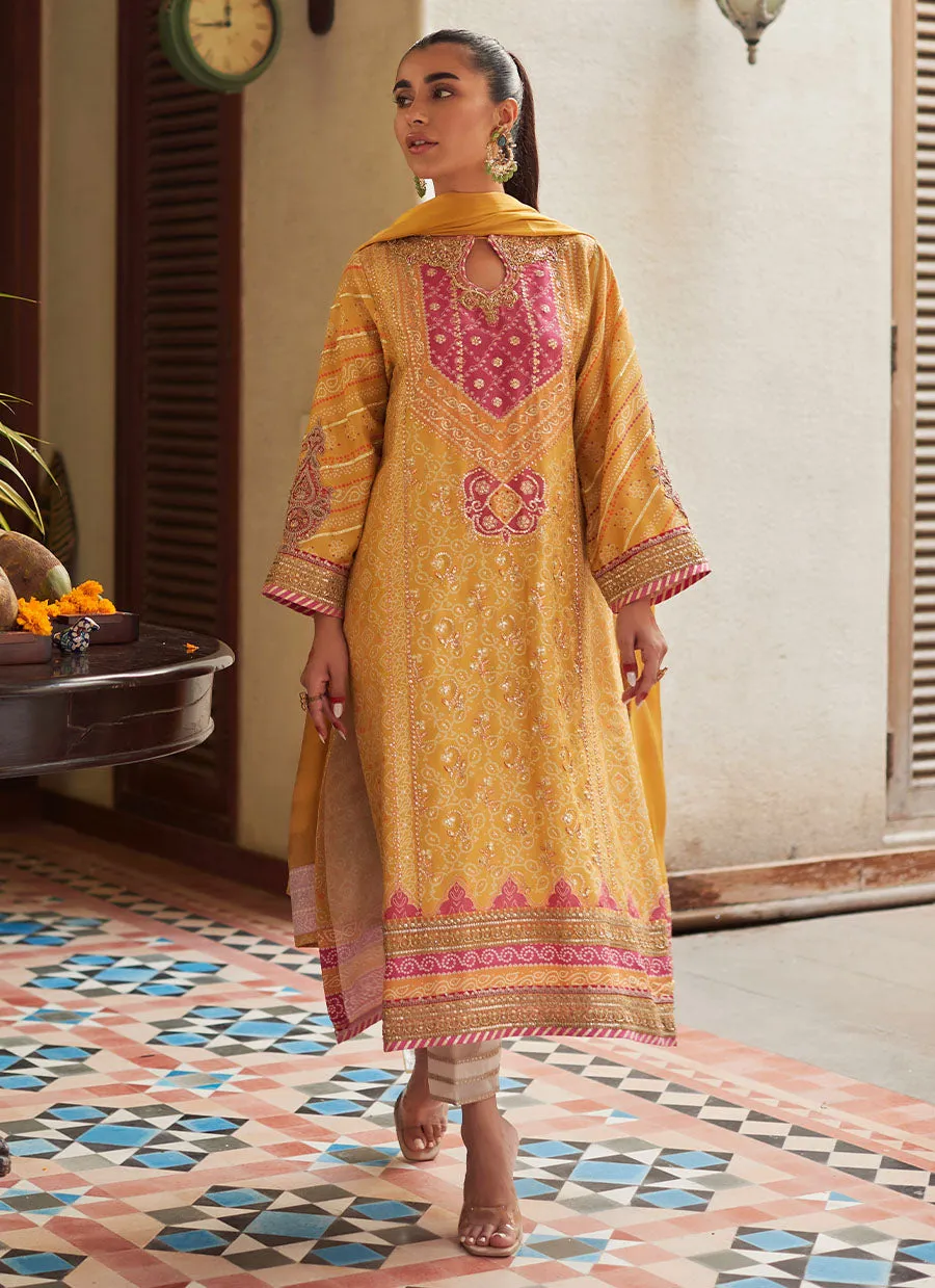 Lita Saffron Kurta and Dupatta