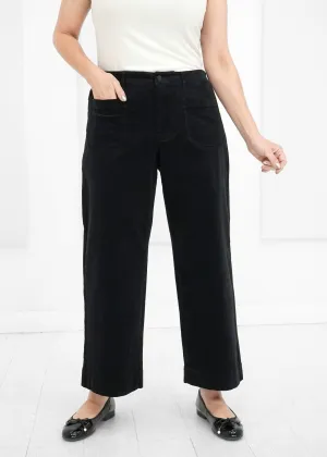 Liverpool - Crop Wide Leg Patch Pocket Pant