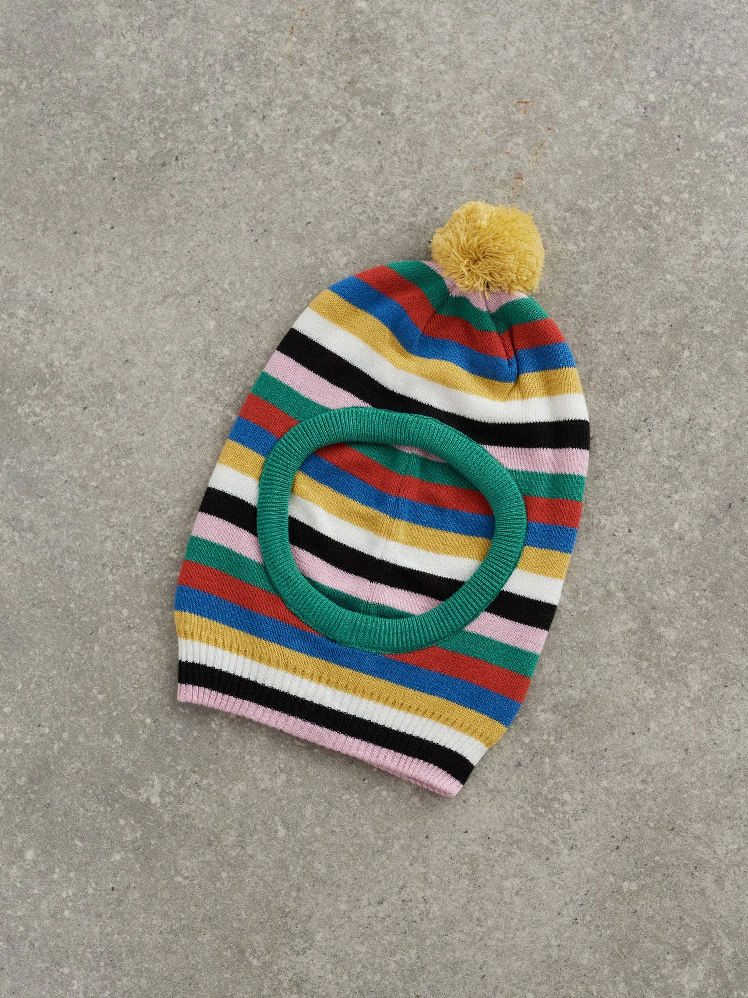 LO X David Méndez Alonso Stripy Bobble Balaclava