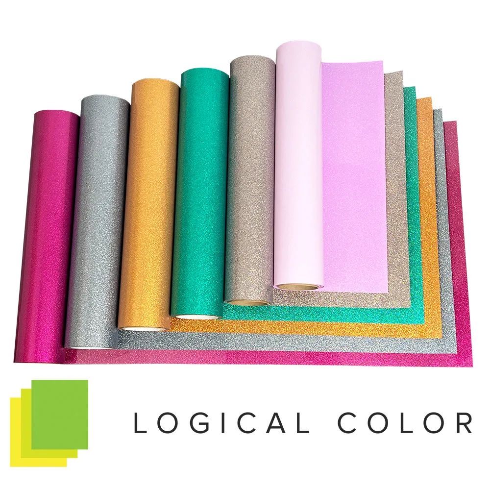 Logical Color GlitterSOFT - Glitter Heat Transfer Vinyl - 10 in x 15 ft