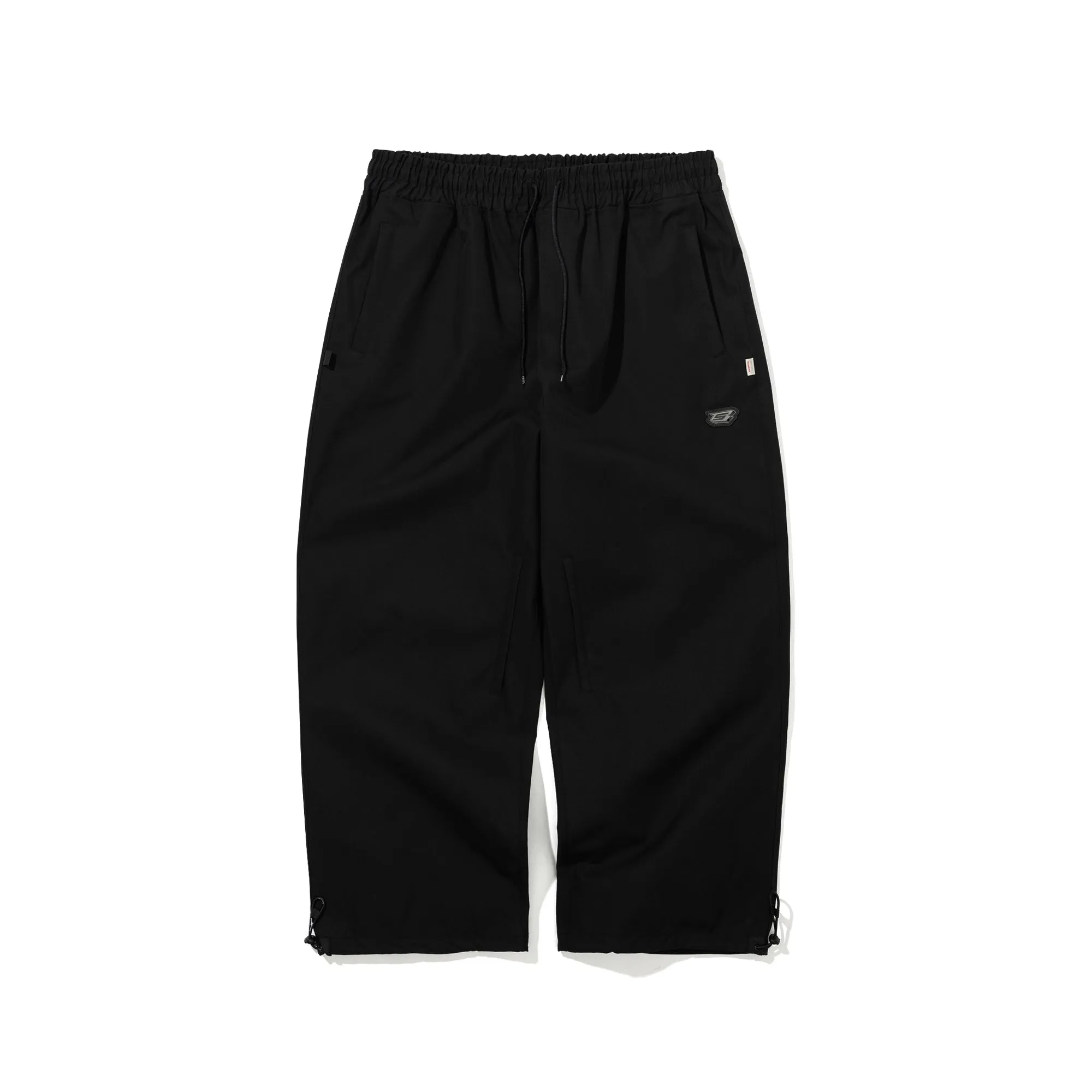 LOGO COTTON SUPER WIDE VENTILATION PANTS BLACK