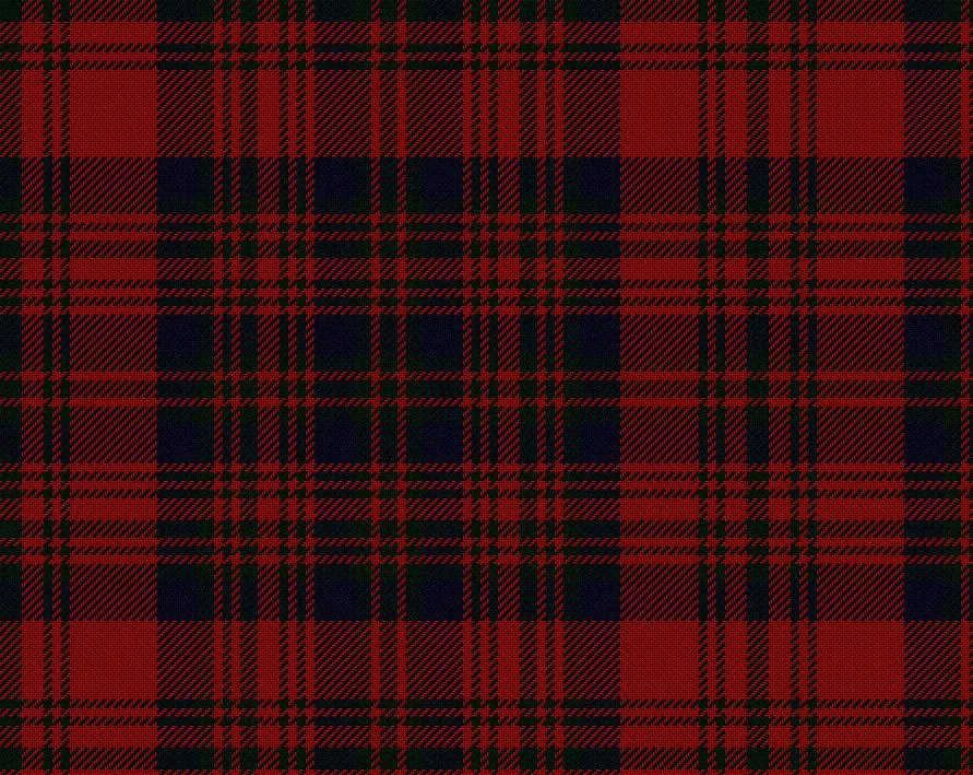 Matheson Red Modern Tartan Scarf